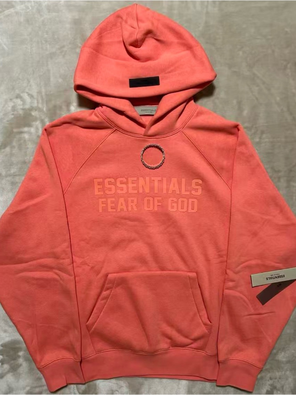 Fear of God Essentials  Hoodie in Coral